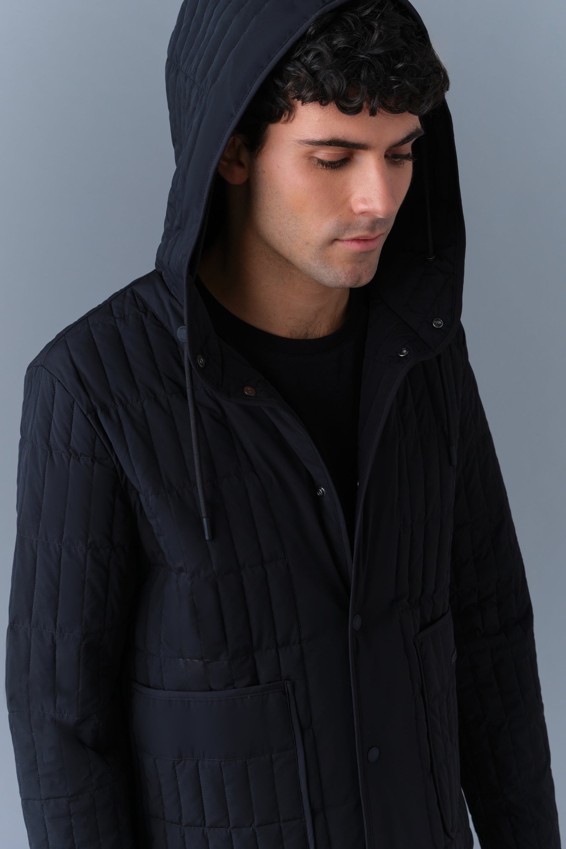 MILES Light Down Vertical Quilted Jacket - 5