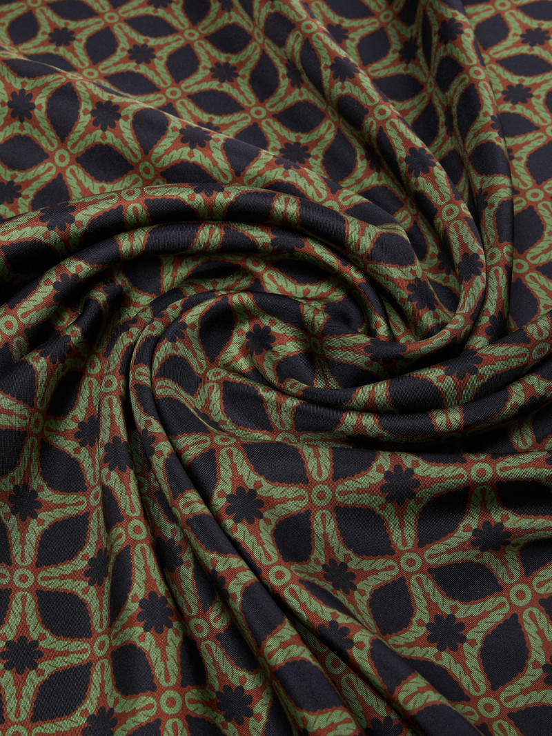ONESTONEW Printed silk twill scarf 3