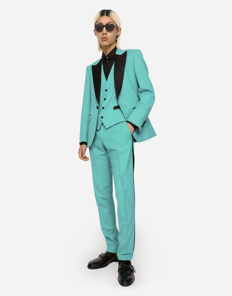 Three-piece stretch wool Sicilia-fit tuxedo suit - 8