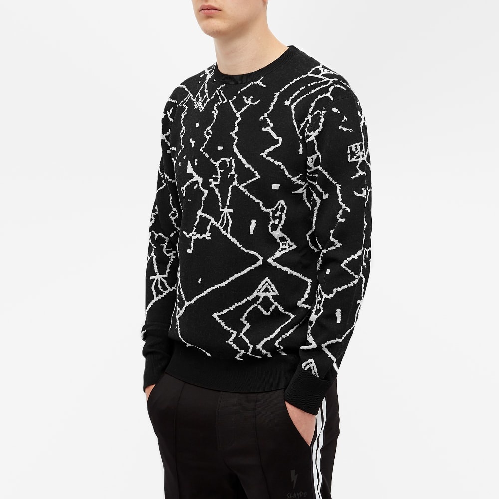 Neil Barrett Jacquard Crew Knit - 4