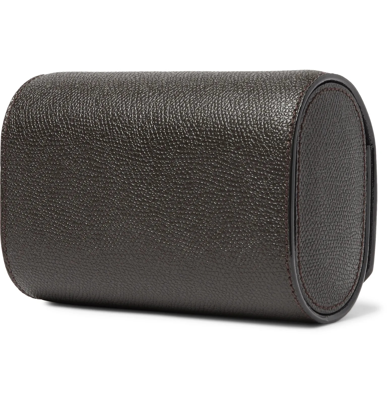 Pebble-Grain Leather Watch Roll - 2