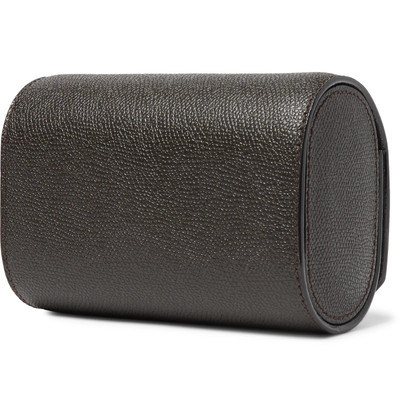 Valextra Pebble-Grain Leather Watch Roll outlook