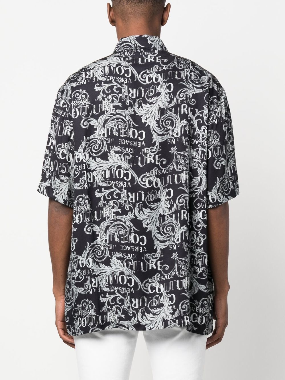 baroque-print short-sleeve shirt - 4