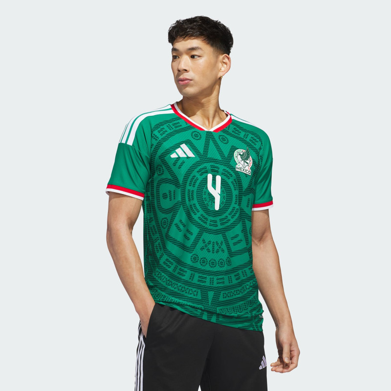 Mexico 26 Home Alvarez Authentic Jersey 4