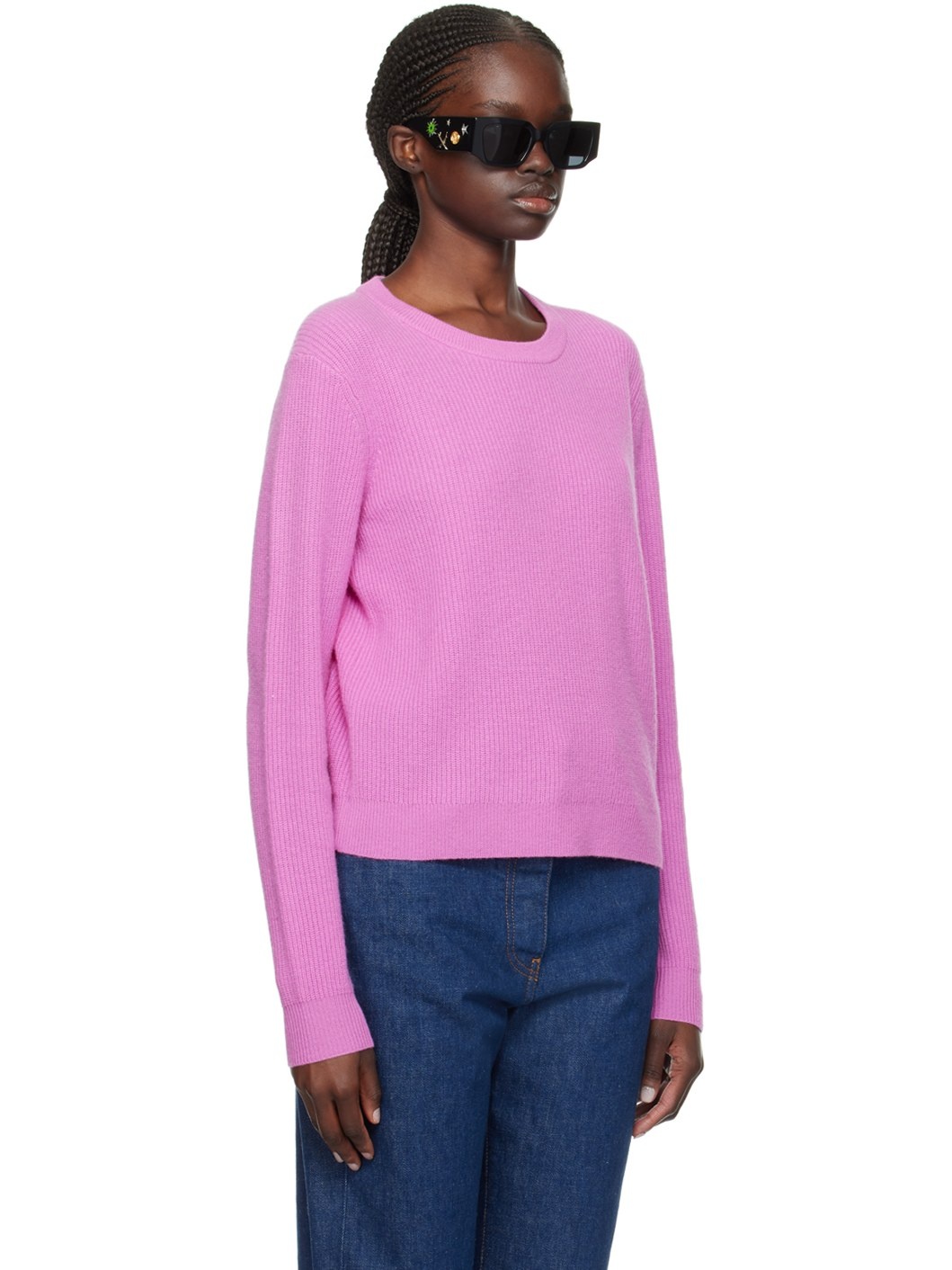 Pink Light Rib Sweater - 2