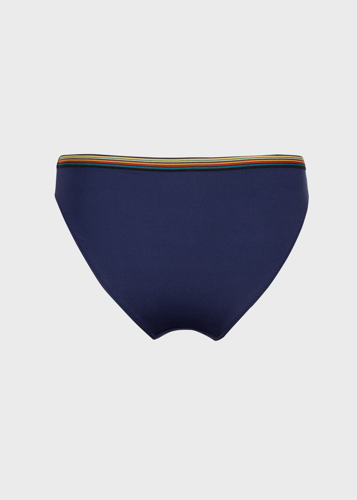 Navy 'Signature Stripe' Trim Bikini Bottom - 2