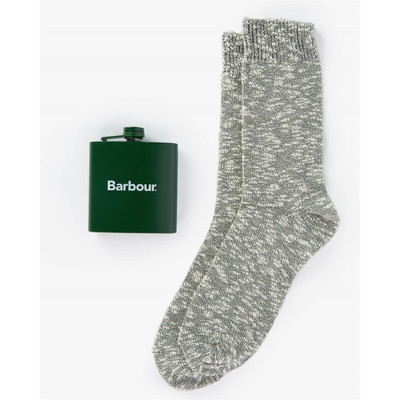 Barbour HIP FLASK AND SOCK GIFT SET outlook