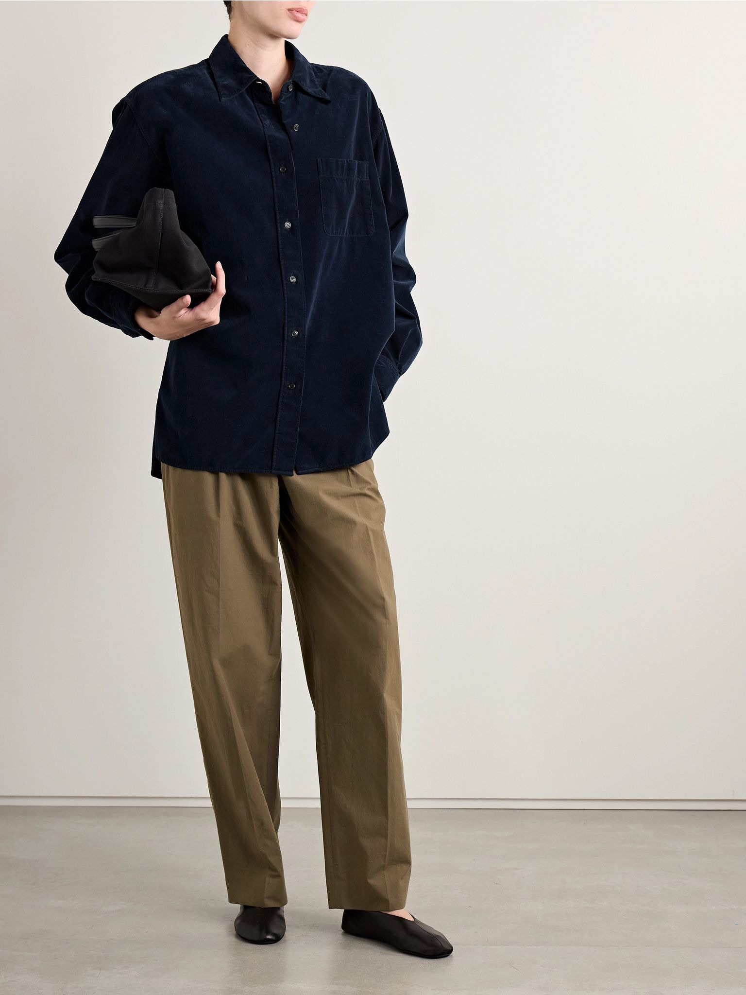 Nesson cotton-corduroy shirt Blue - 2