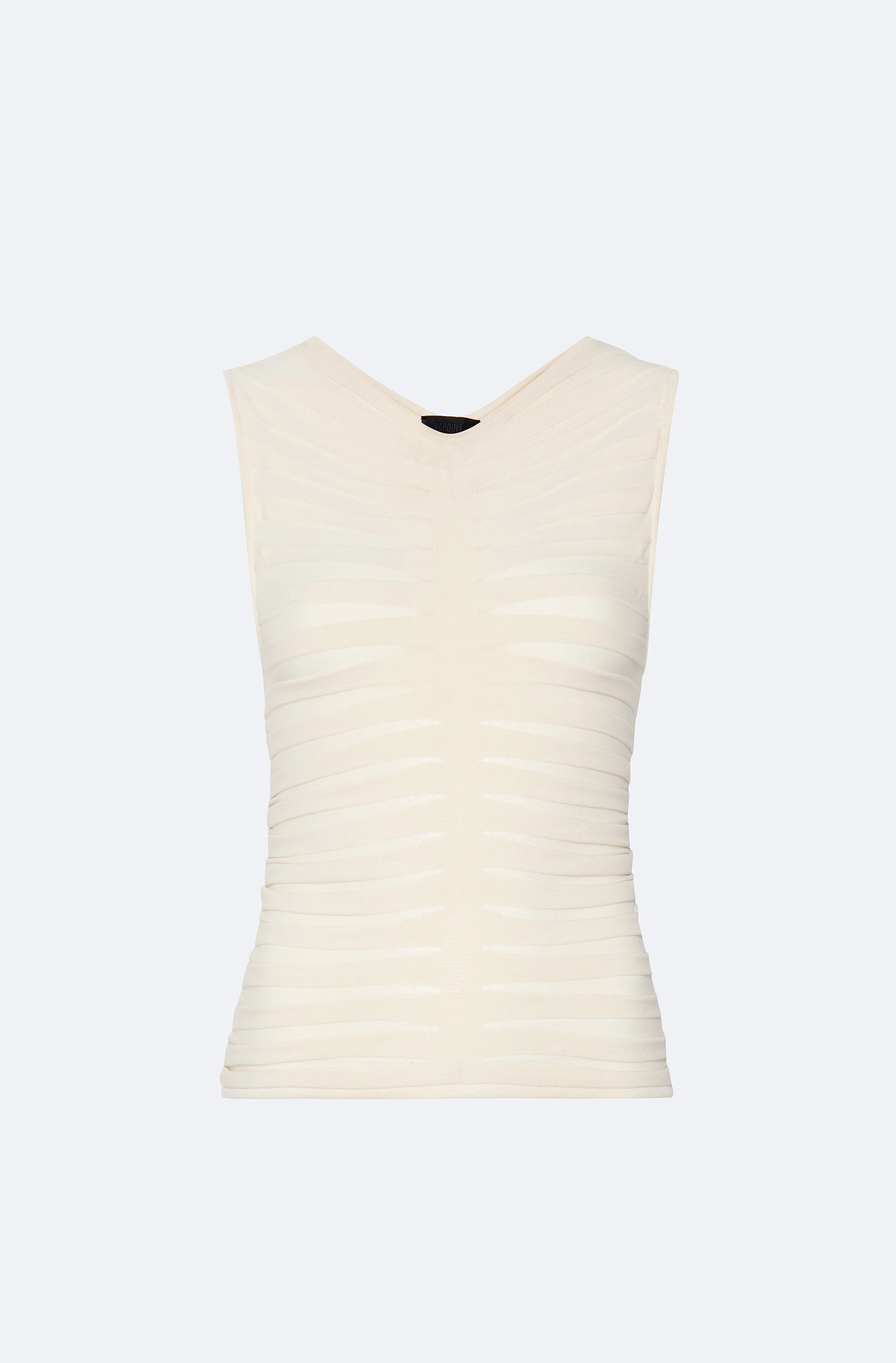 Viscose Wide Ribbed Tank Top - 1