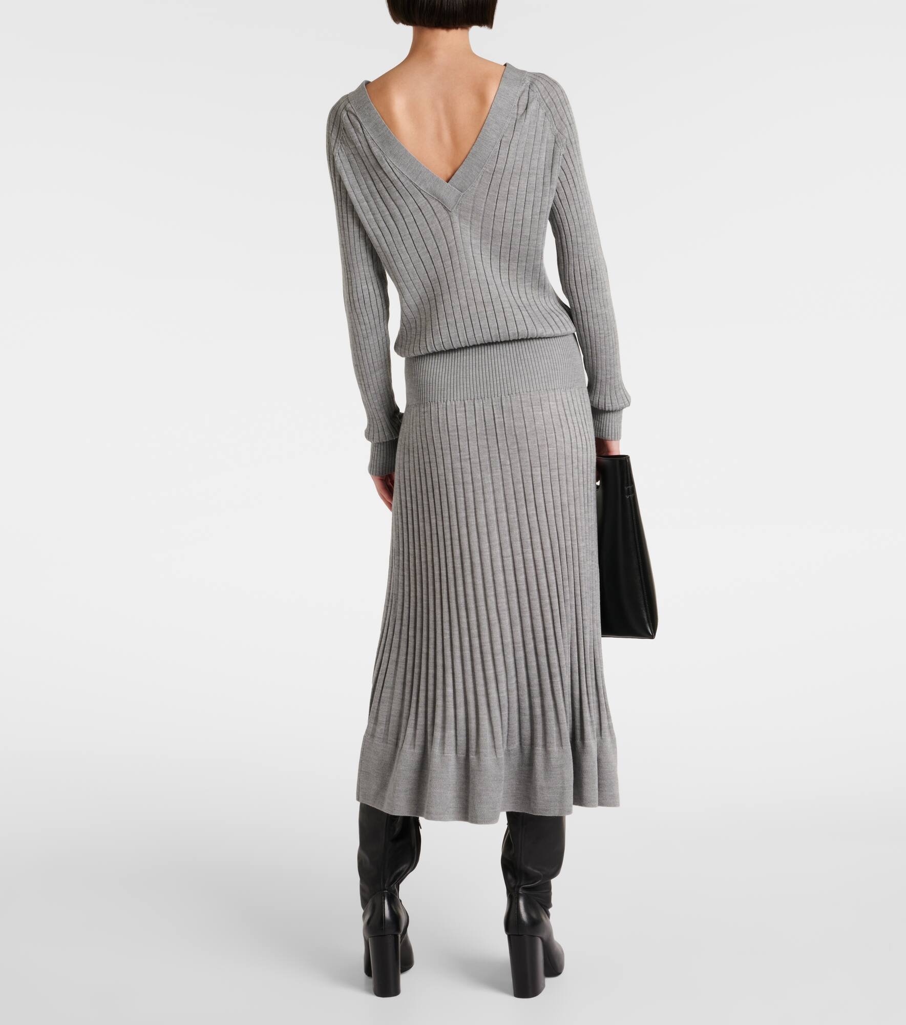 Eden wool-blend midi dress - 3