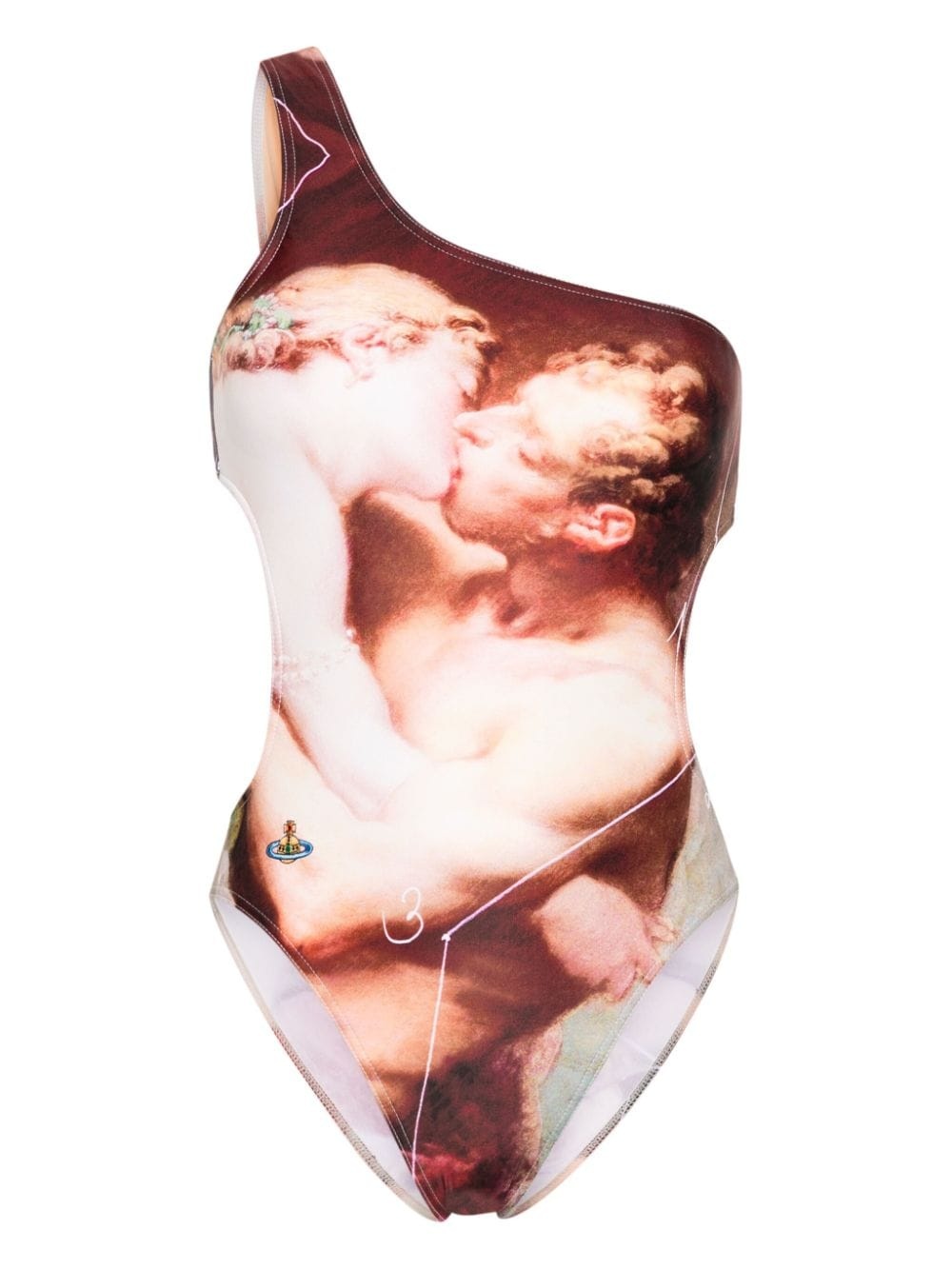 The kiss one-shoulder swimsuit - 2