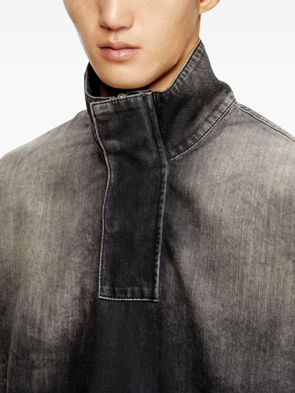 D-Flow half-zip denim shirt - 5