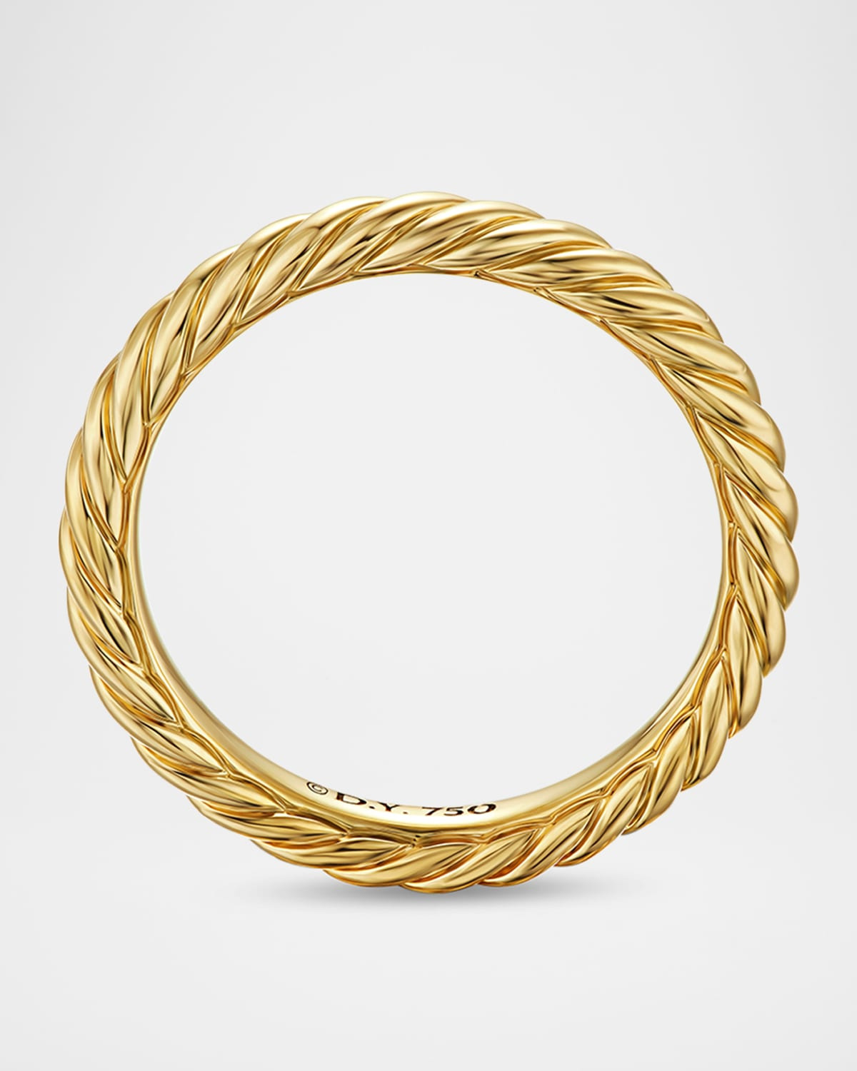 Modern Cable Band Ring in 18K Gold, 2.8mm - 2