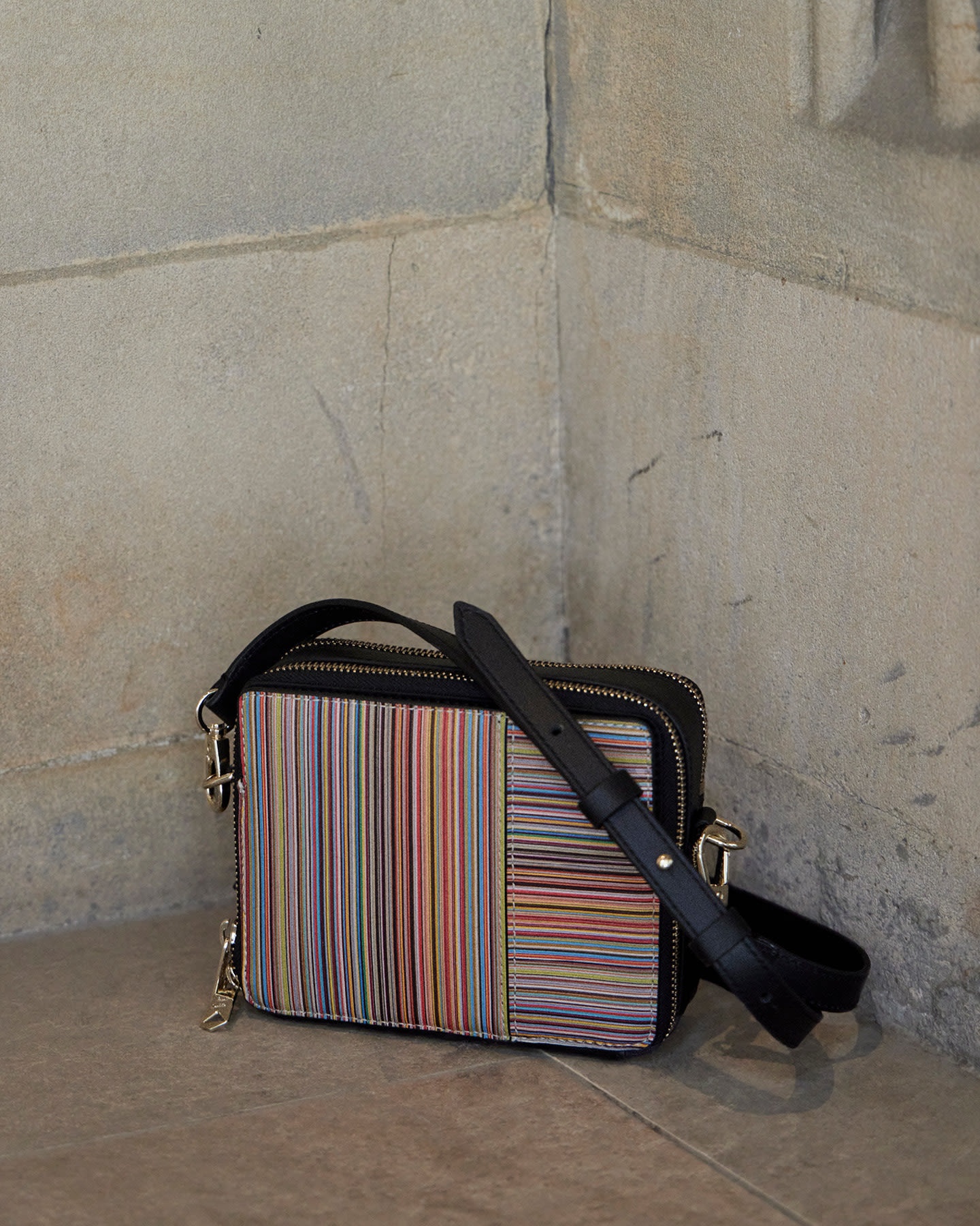 'Signature Stripe' Cross Body Bag 9