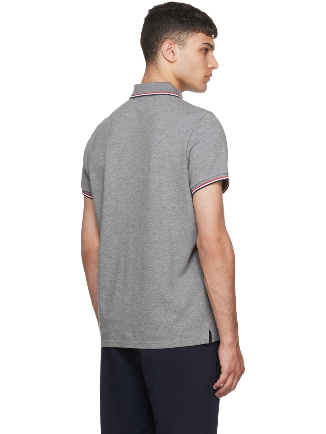 Gray Cotton Polo - 3