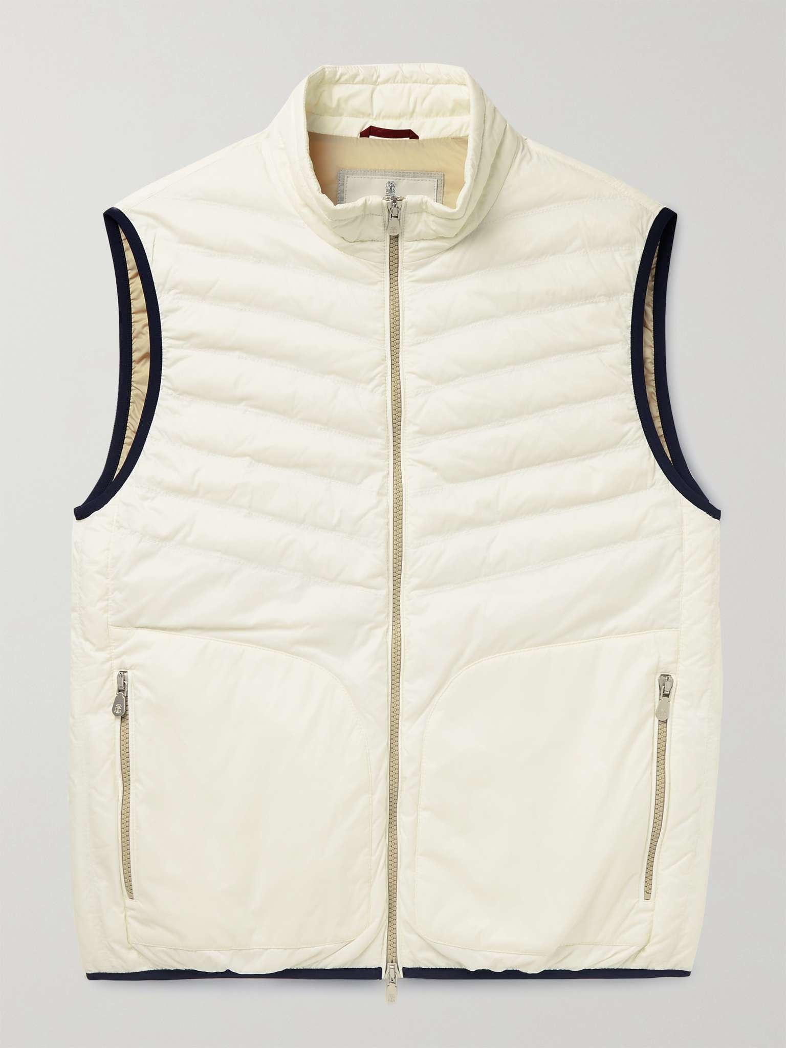 Slim-Fit Quilted Shell Down Gilet - 1