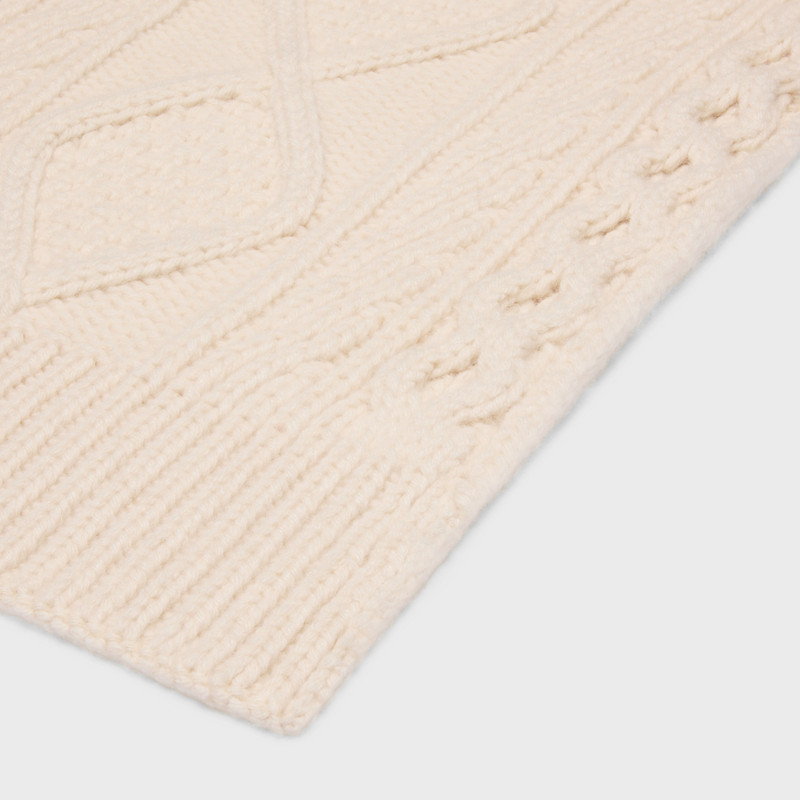 triomphe scarf in aran cashmere and wool 3