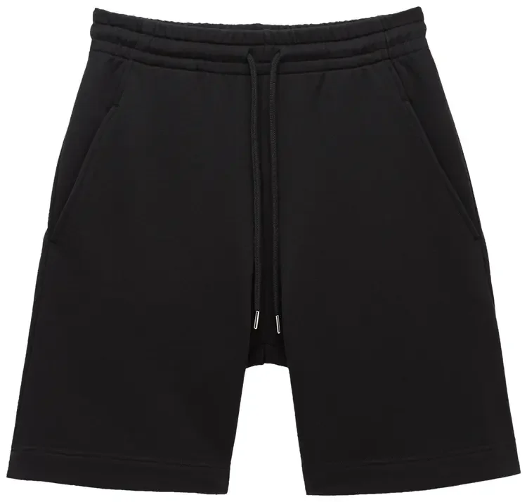 BLACK COTTON SHORTS - 1
