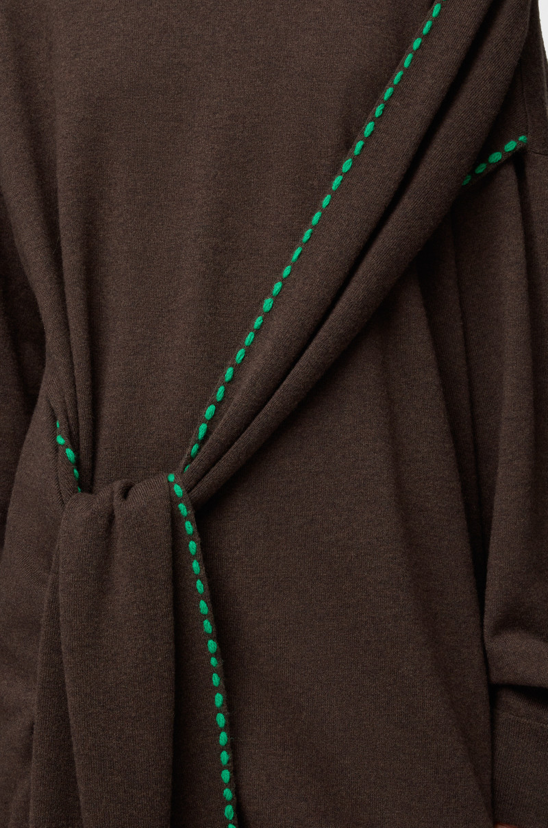 Scarf dress in wool 4
