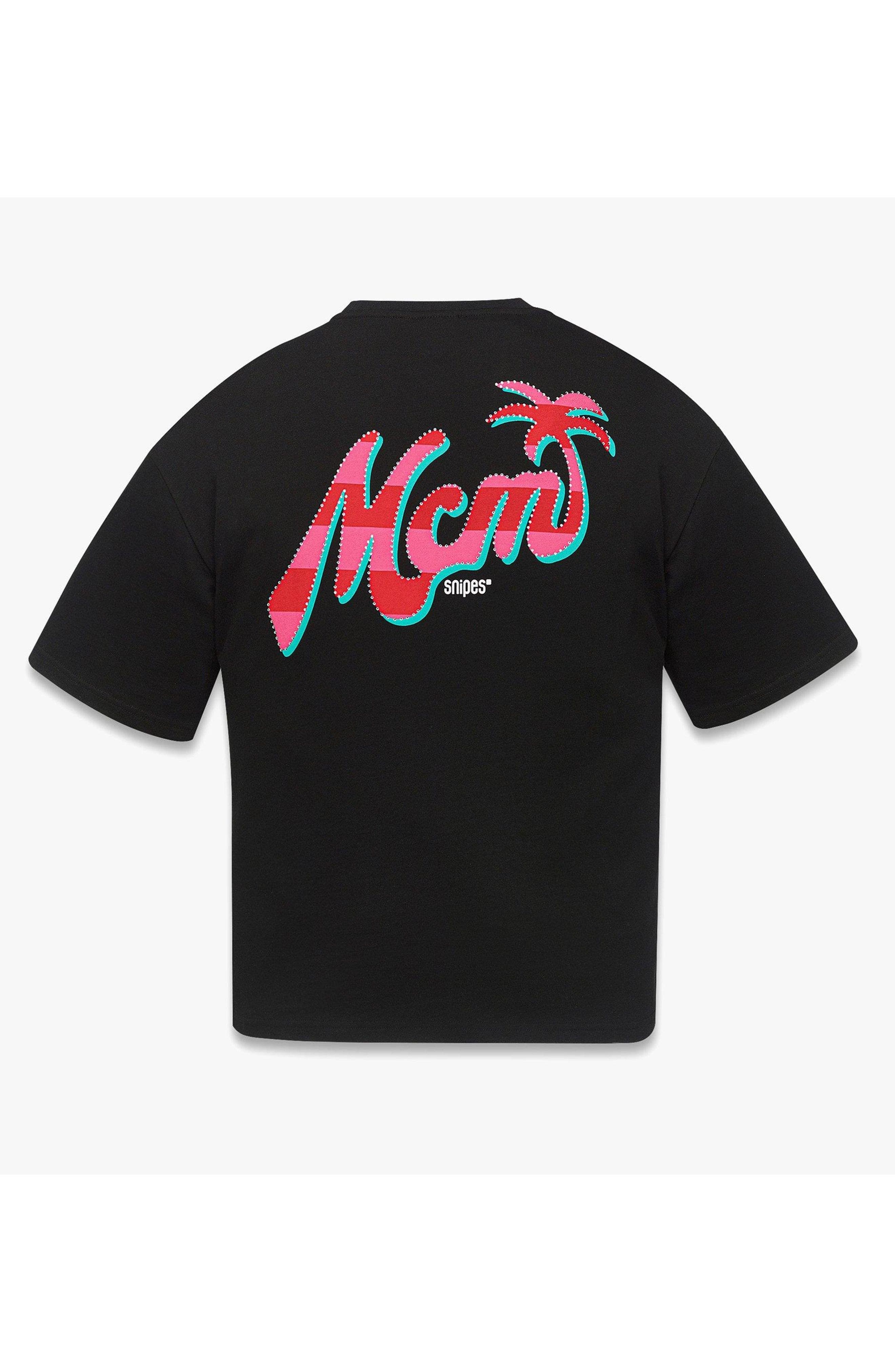 MCM x SNIPES Rhinestone Logo T-Shirt in Black at Nordstrom - 2