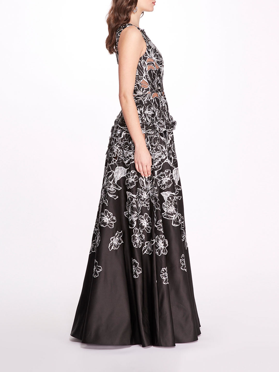 SATIN ONE SHOULDER GOWN - 3