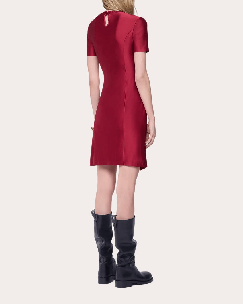Jersey Asymmetric Ruched Mini Dress - 2
