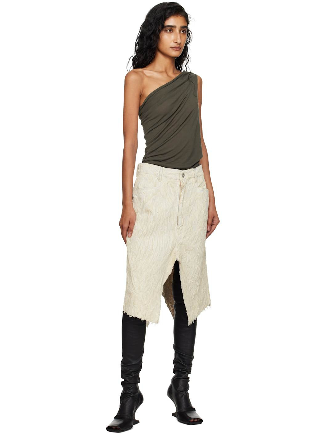 Off-White Concordians Slivered Midi Skirt - 4