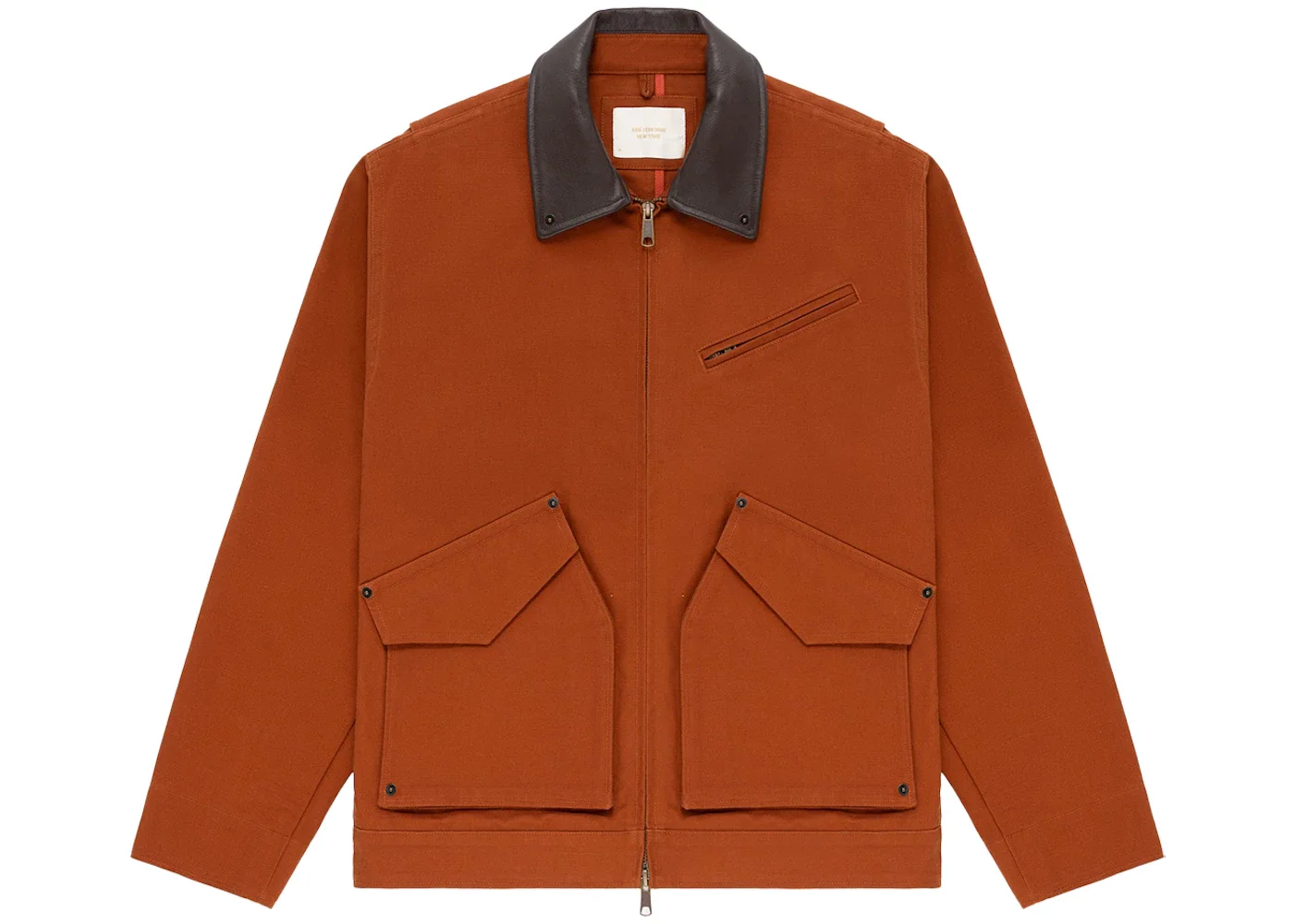 Aime Leon Dore Canvas Flight Jacket Orange - 1