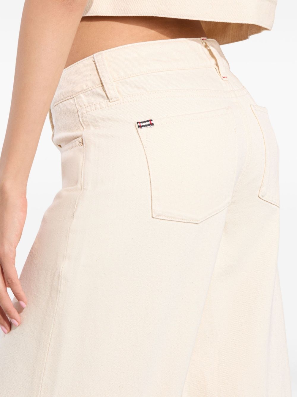 wide-leg cropped jeans - 5