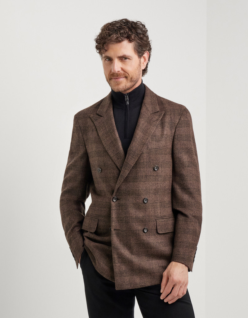 BROWN WOOL BLEND JACKET 3