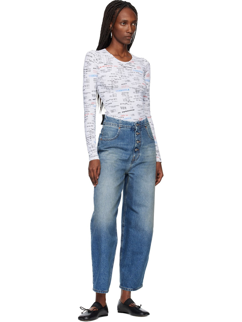 MM6 Maison Margiela Black Anatomic Numeric Ballerina Flats outlook