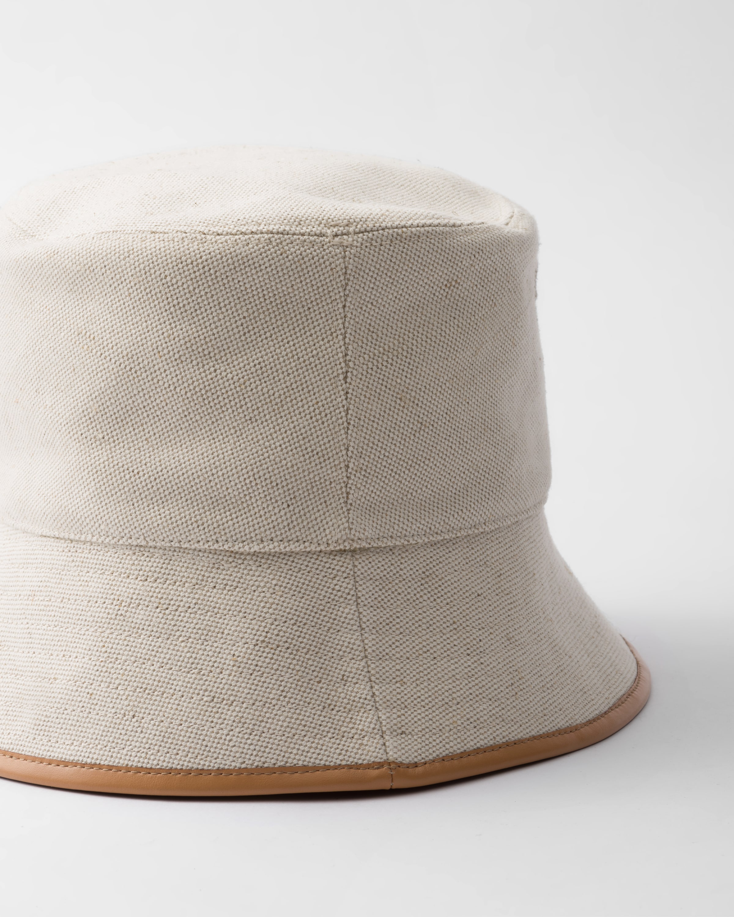 Linen blend bucket hat - 3