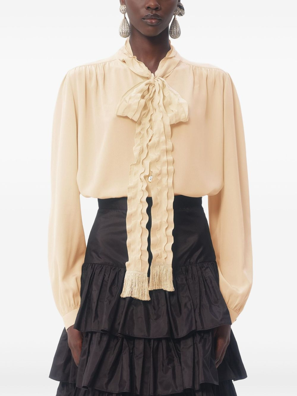 silk blouse - 3