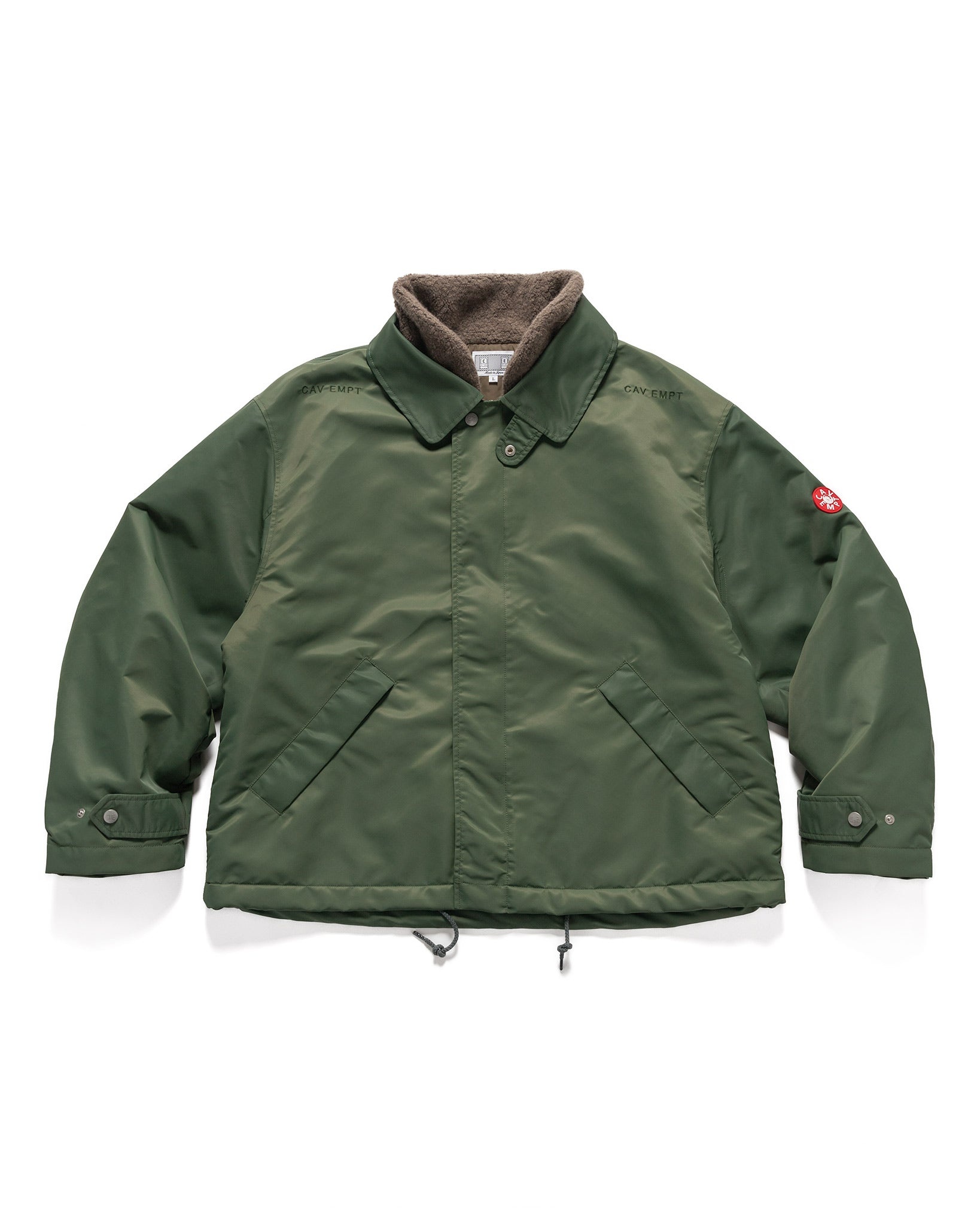 Cav Empt Boa Inner Zip Jacket Green | havenshop | REVERSIBLE