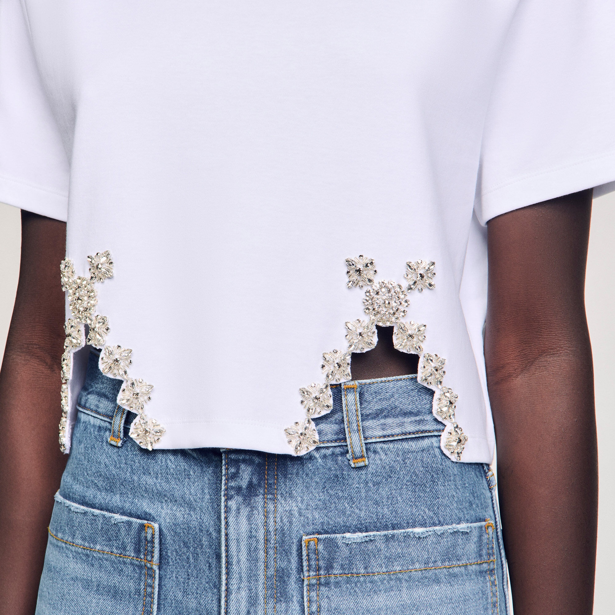 RHINESTONE CROP TOP - 3