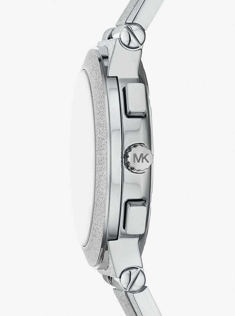 MICHAEL KORS Oversized Billie Frosted Silver-Tone Watch outlook