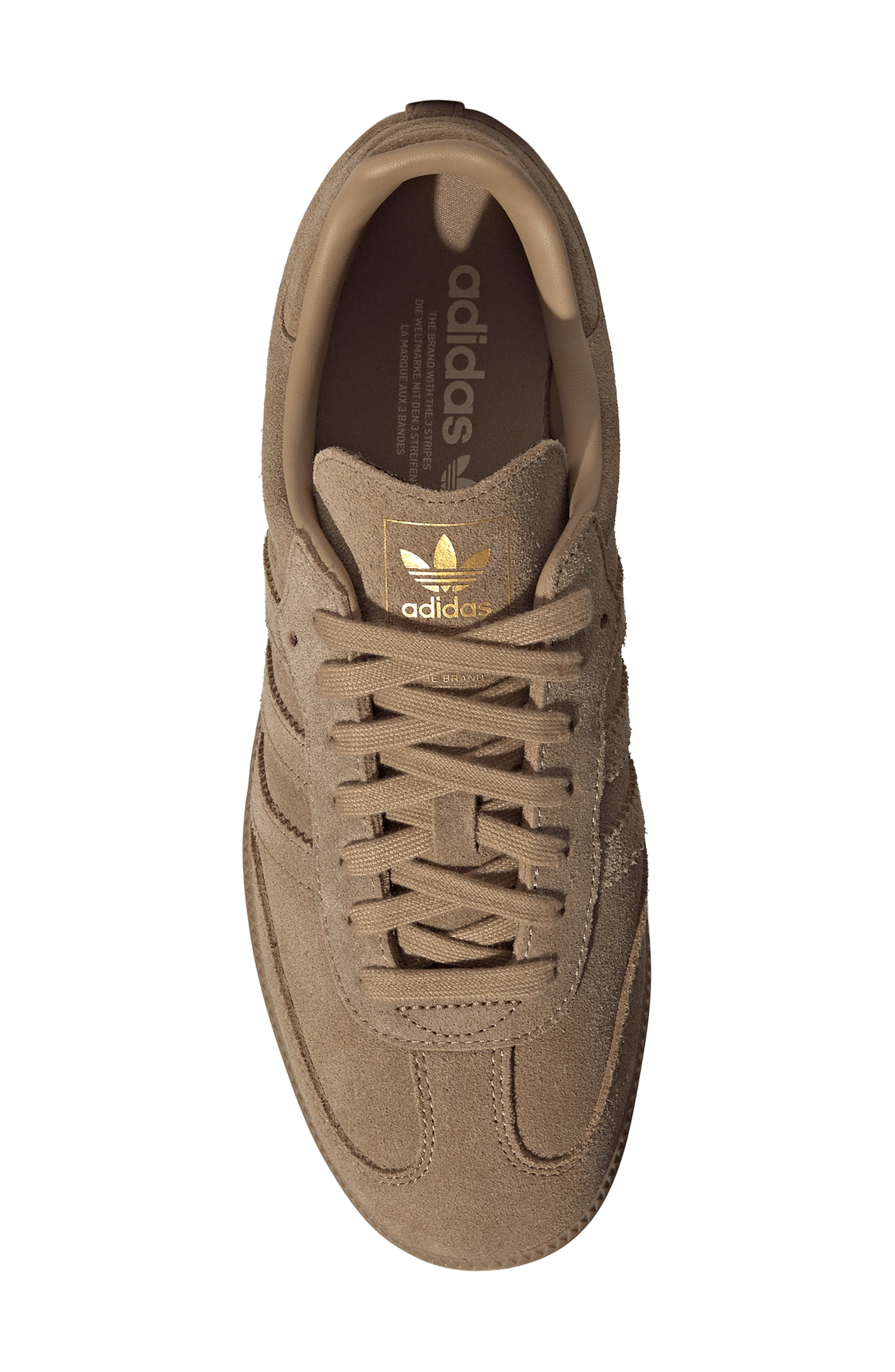 adidas Samba OG Sneaker in Cardboard/Sand/Gold at Nordstrom - 4