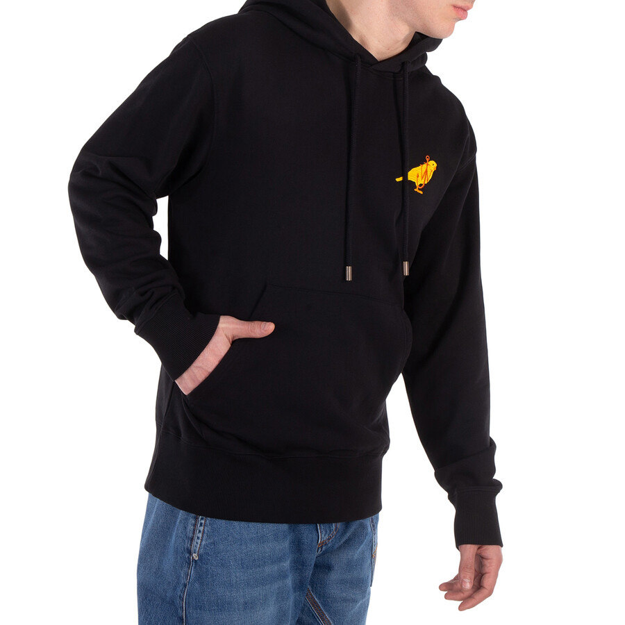 JW Anderson Canary Embroidered Cotton Drawstring Hoodie - 2