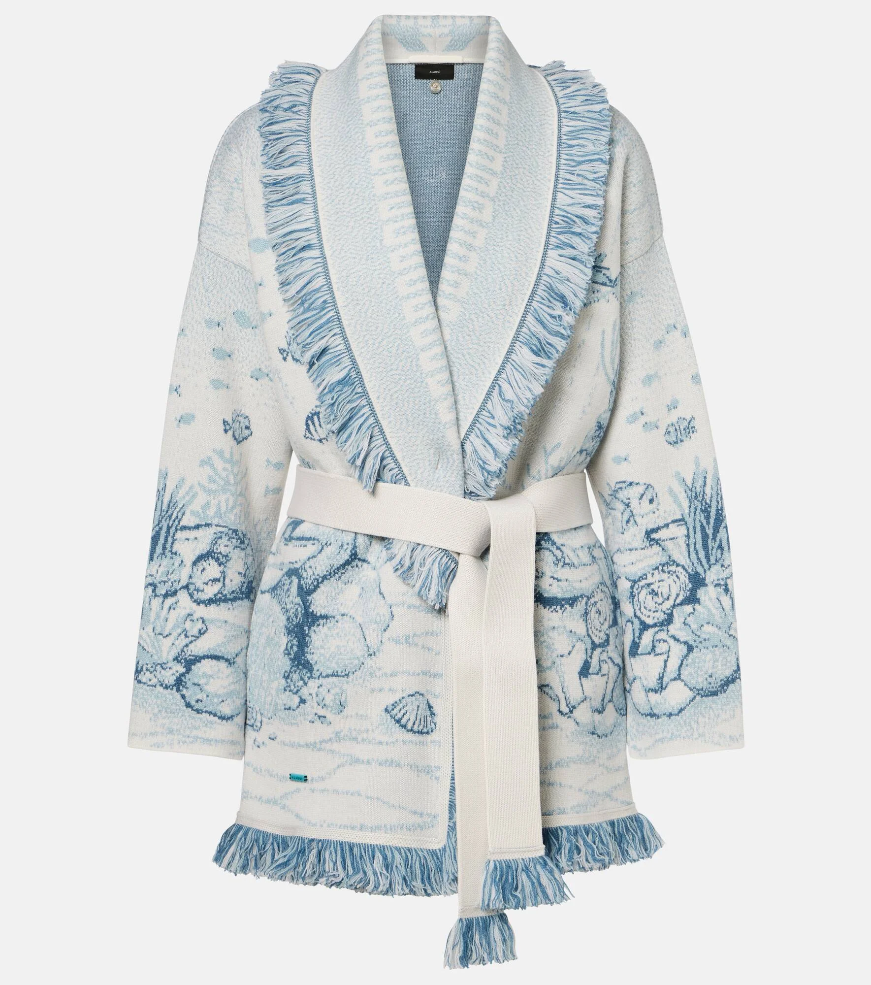 Deep In The Ocean wool-blend cardigan - 1