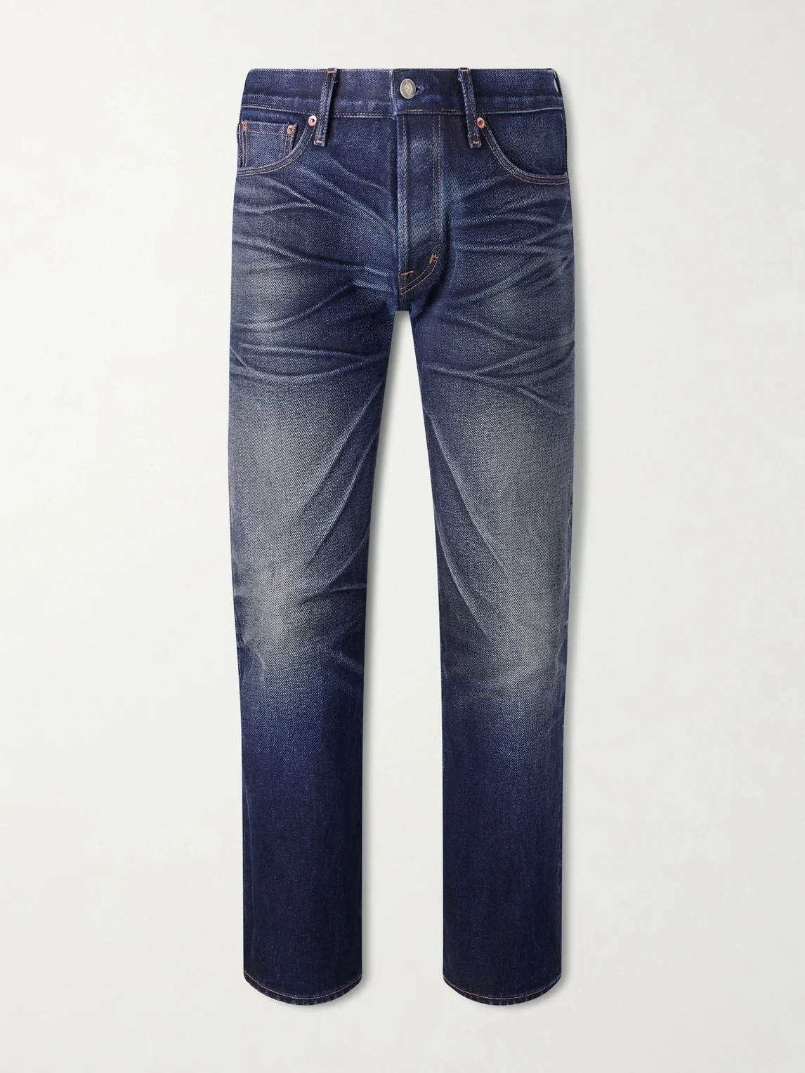 Straight-Leg Selvedge Jeans - 1