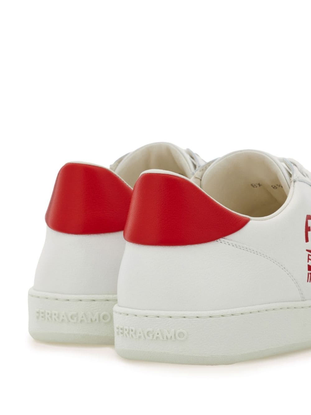 Venna-logo leather sneakers - 3