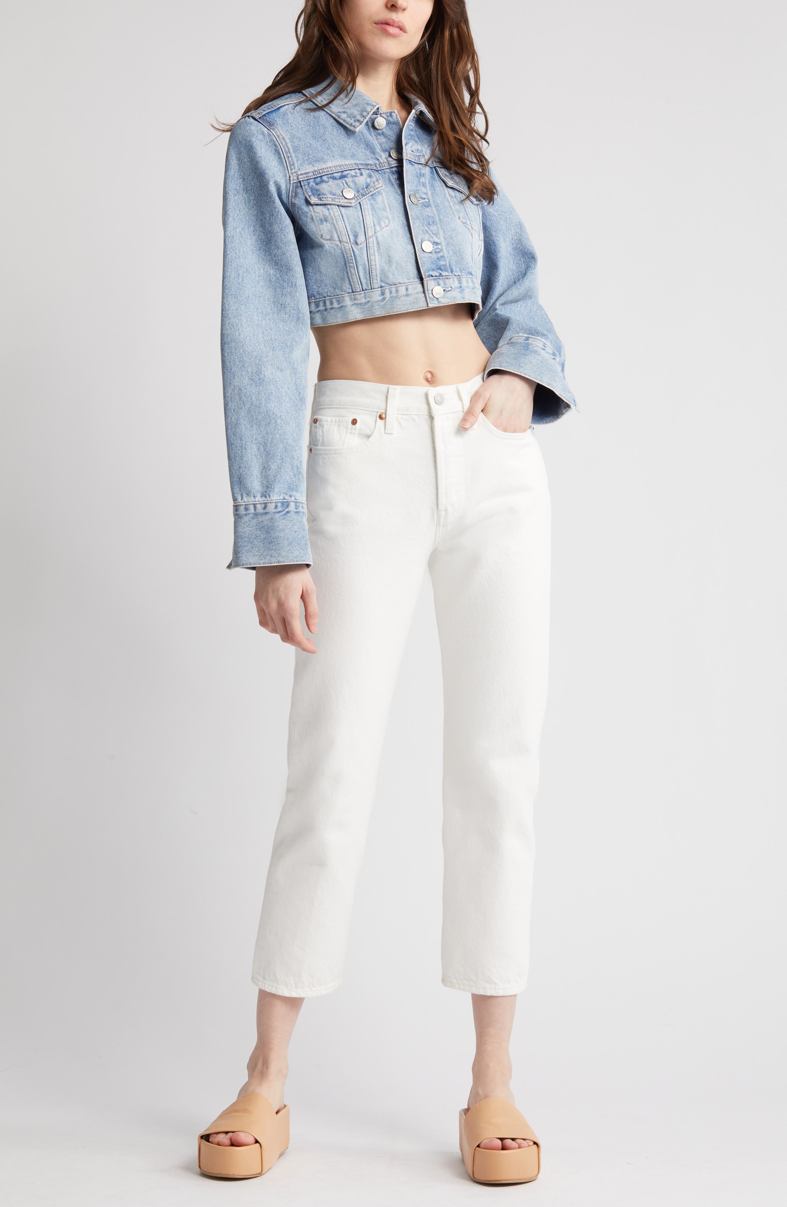 Wedgie High Waist Straight Jeans - 7