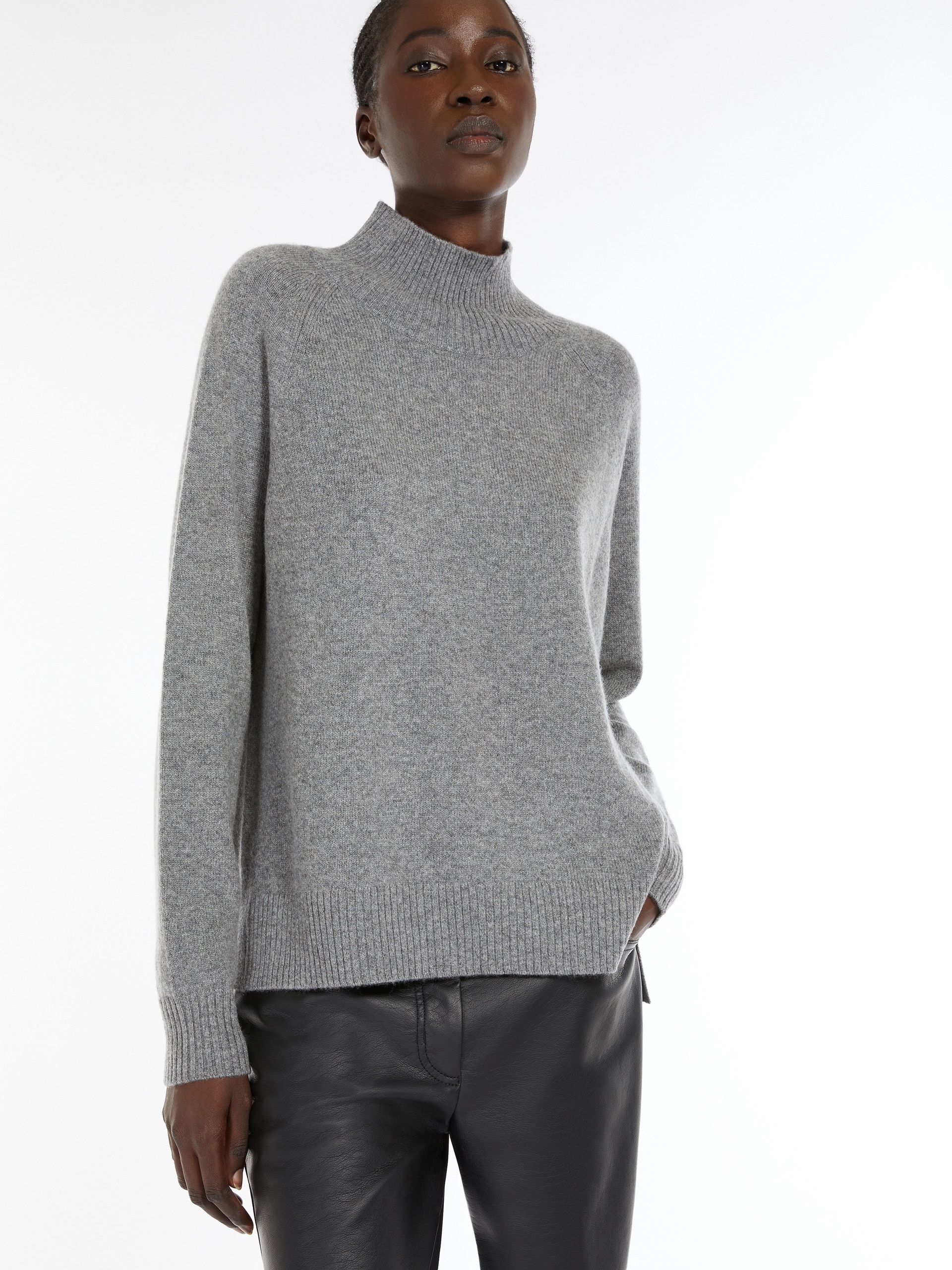 ALCALI Cashmere yarn polo-neck sweater - 5