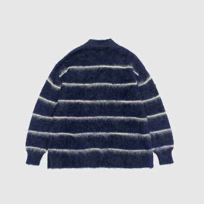 Comme des Garçons Homme STRIPED MOHAIR SWEATER outlook