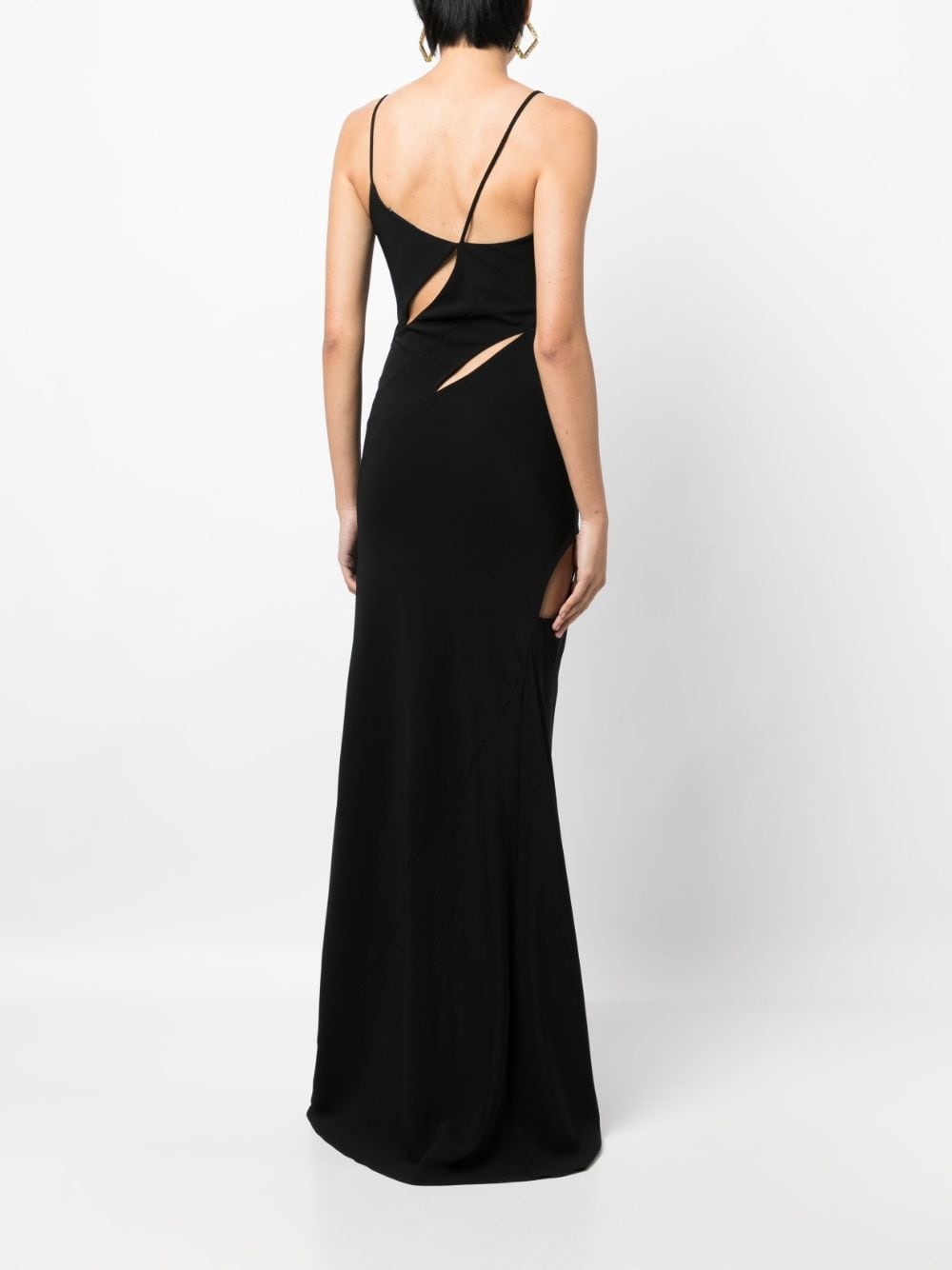 cut-out detail long slip dress - 4