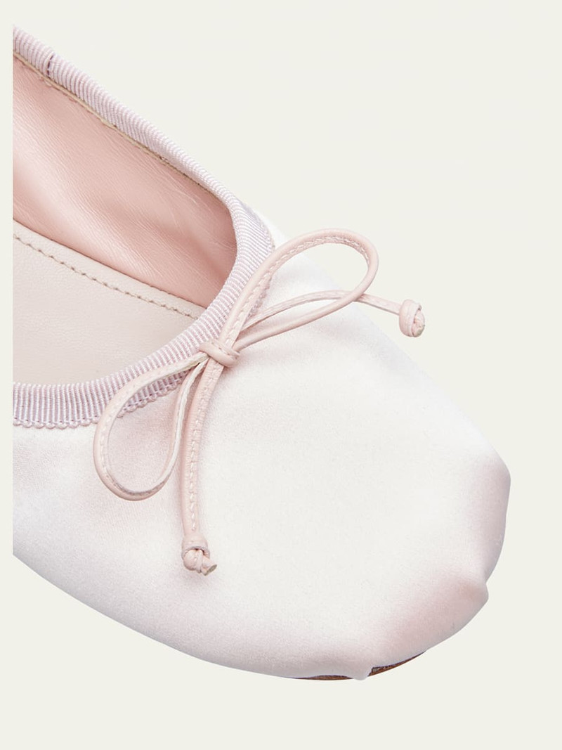 Satin Bow Ballerina Flats 5