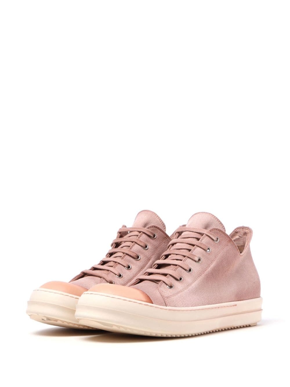 high-top lace-up canvas sneakers - 2
