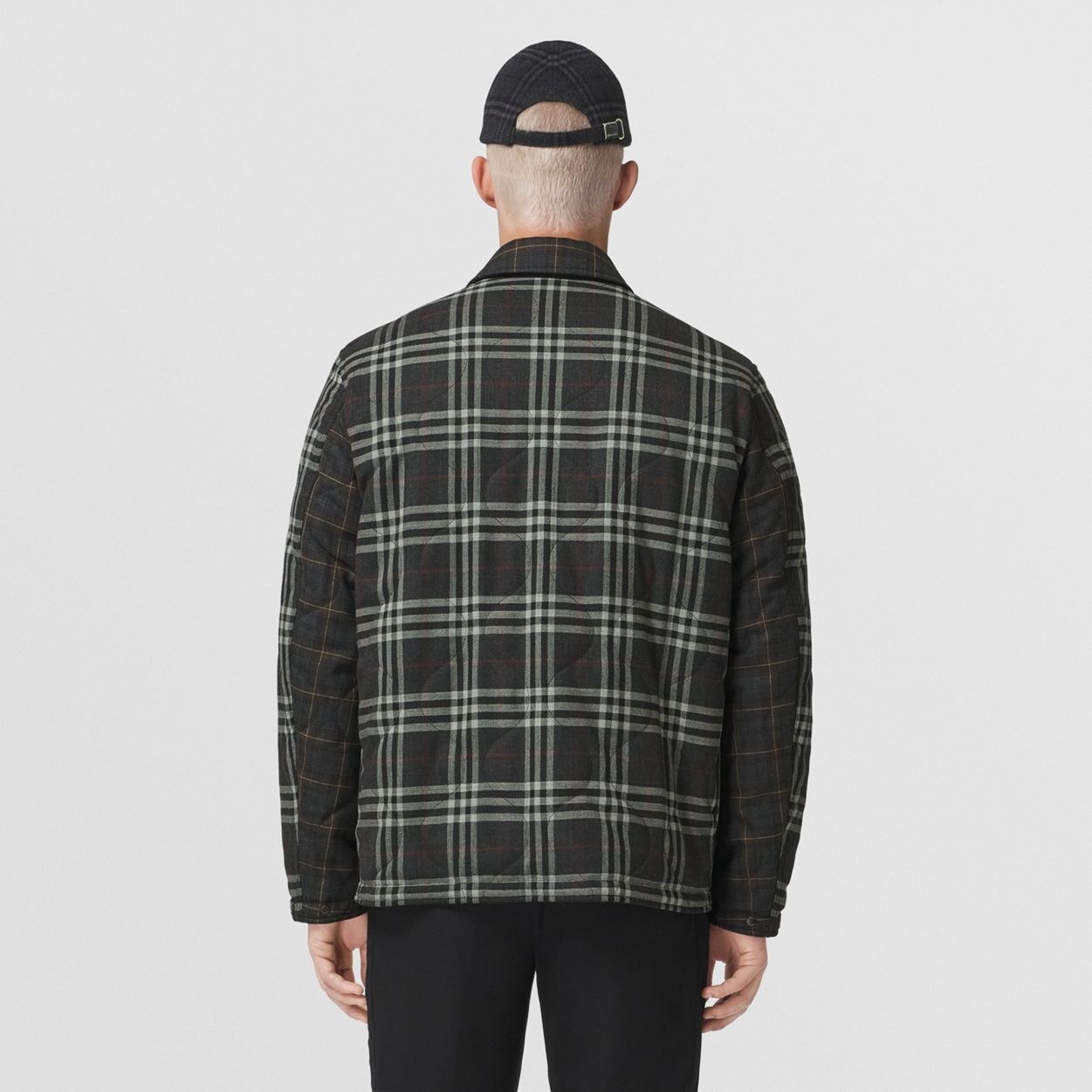 Reversible Check Wool Overshirt - 4