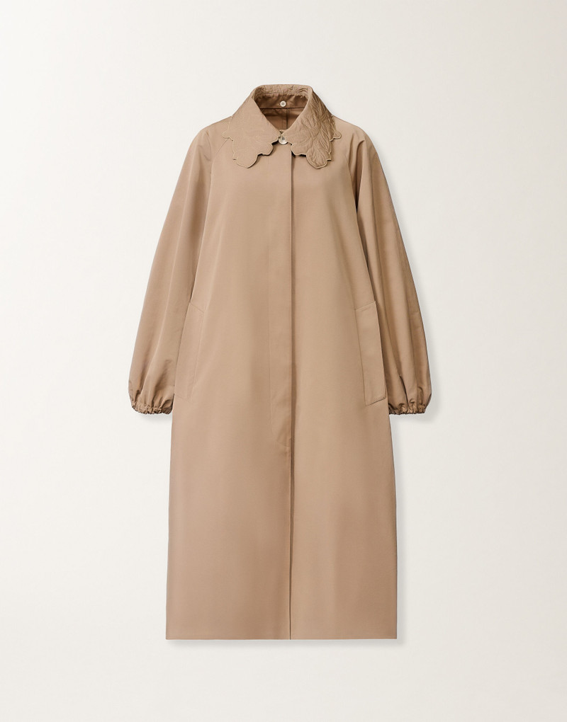 Long trench coat in ottoman 1