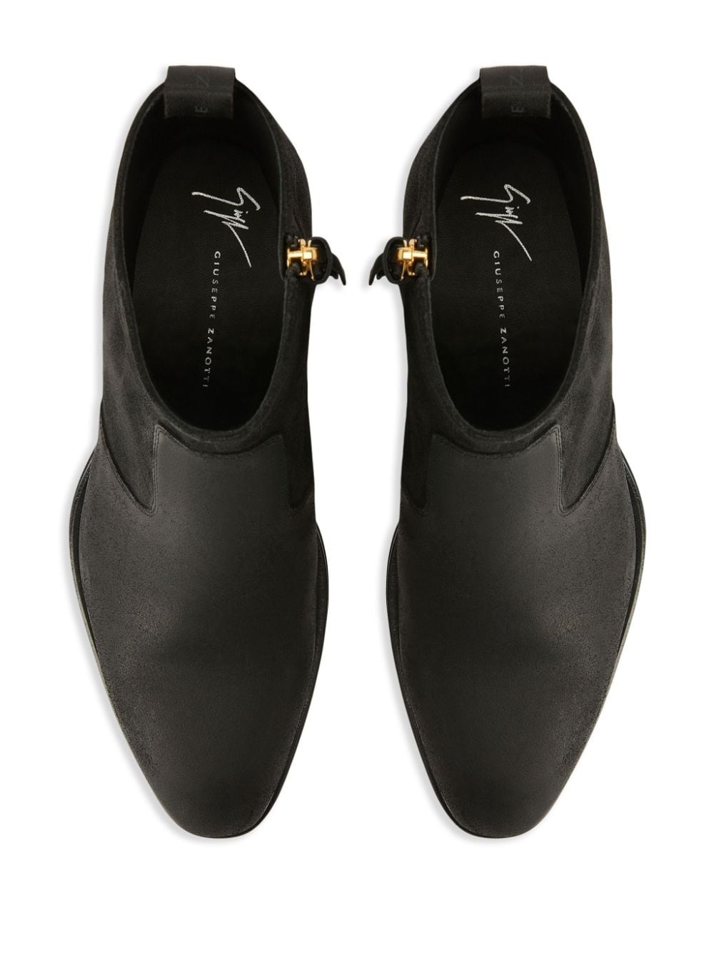 suede panelled ankle boots - 4